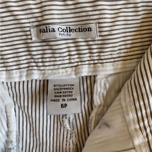 Dalia Collection women’s straight gray flat front pocket pants/trouser size 6P - Picture 5 of 5